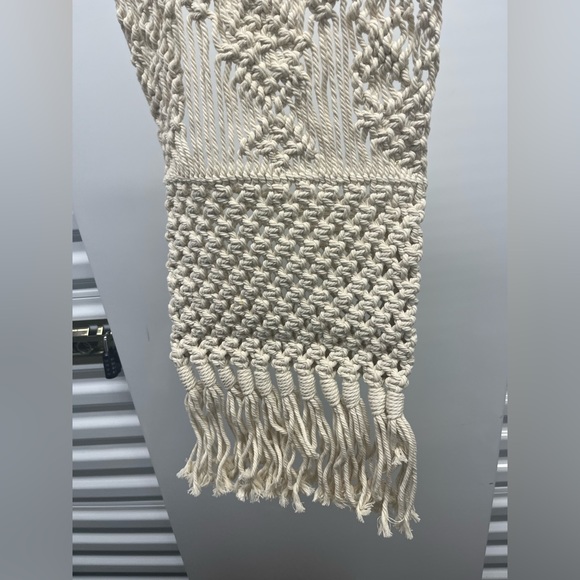 Cream Macrame pocket organizer - Picture 4 of 4